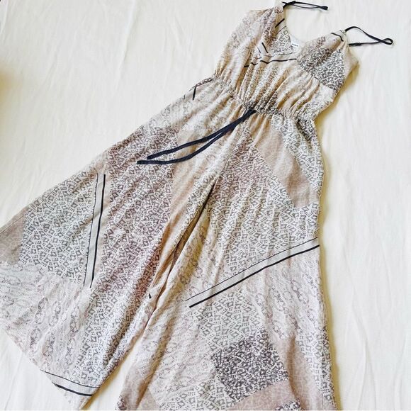 Club Monaco Womens Romper Straps Wide Leg Pants Fashion Light Pockets 00 - Picture 1 of 5